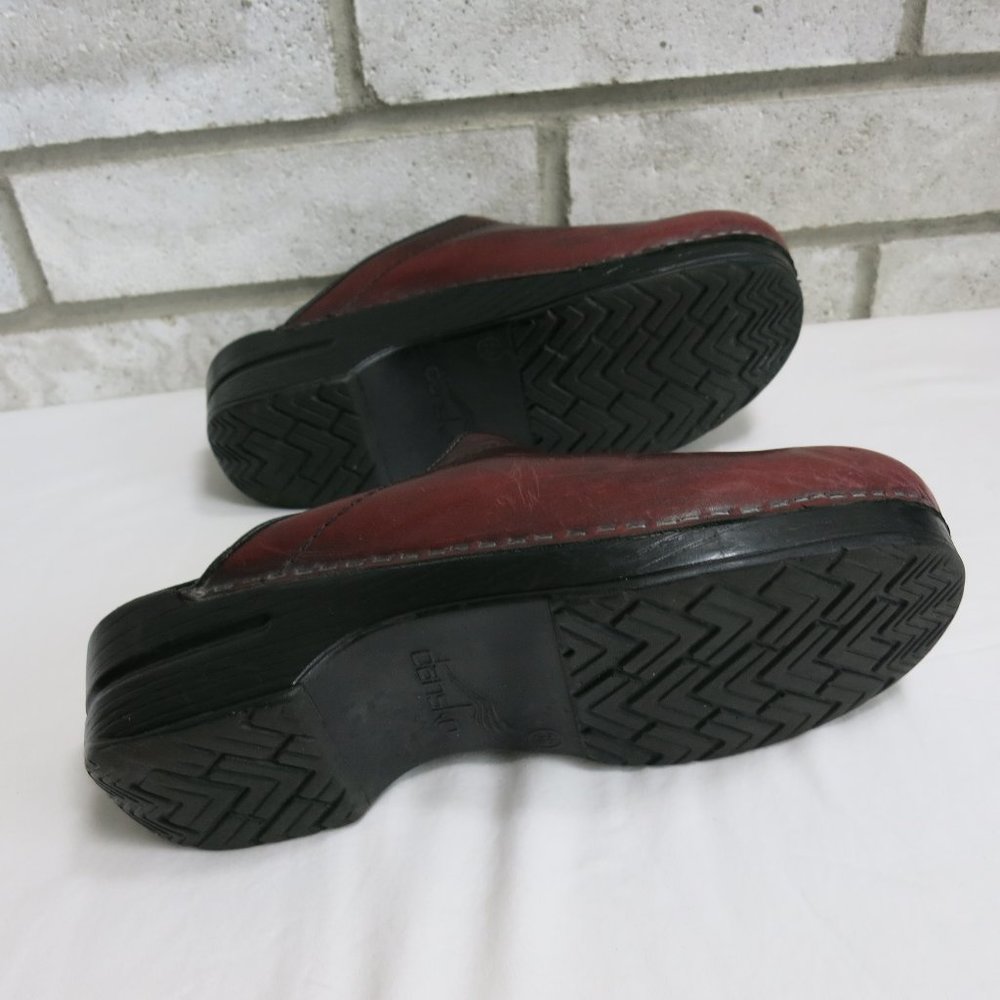 Dansko Sonja Leather Slide Mules Sandals Womens Footwear Nurse Walking Shoes 38 - Picture 3 of 7